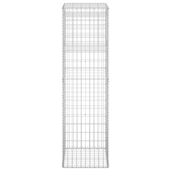 vidaXL Συρματοκιβώτιο Στύλος 50 x 50 x 180 εκ. Σιδερένιο
