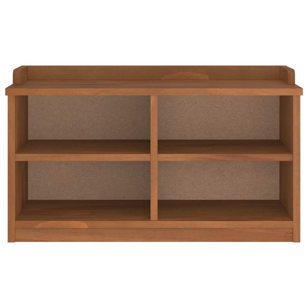 vidaXL Πάγκος διαδρόμου "SANDNES" 87x40x50 εκ. Πεύκο μασίφ ξύλο