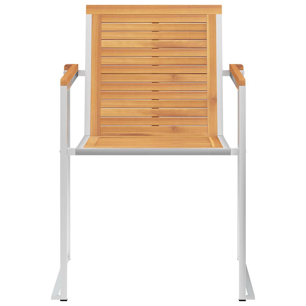 vidaXL Καρέκλες Κήπου 8 τεμάχια από Μασίφ Ξύλο Teak με Μαξιλάρια