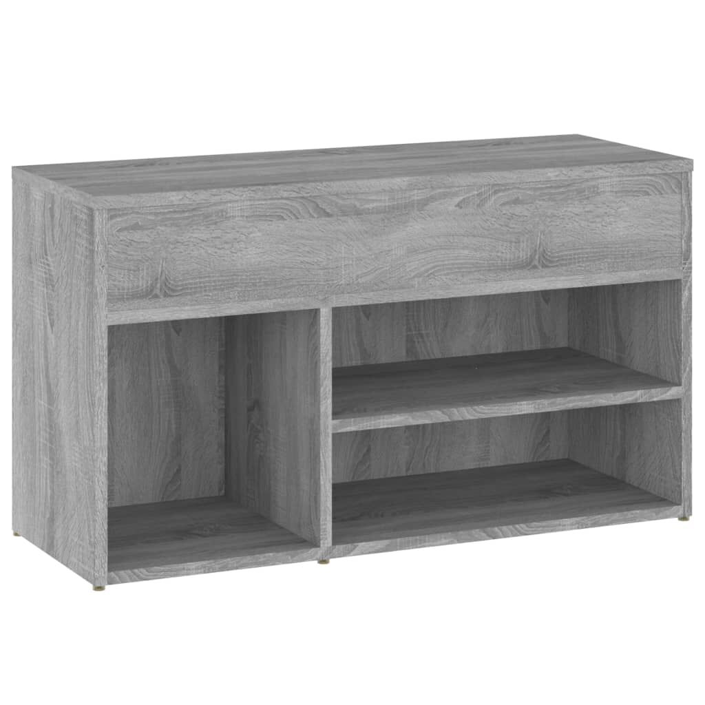 vidaXL Παπουτσοθήκη Γκρι Sonoma 80x30x45 εκ. από Επεξεργασμένο Ξύλο