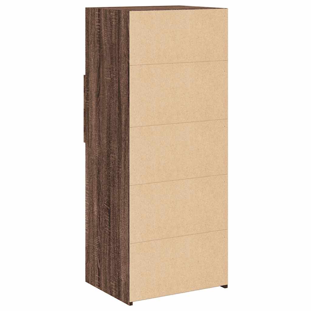 vidaXL Ντουλάπι Καφέ Δρυς 50x42,5x124 εκ. από Επεξεργασμένο Ξύλο