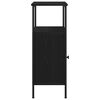 vidaXL Κομοδίνο Μαύρη δρυς 41 x 31 x 80 εκ Επεξεργασμένο ξύλο