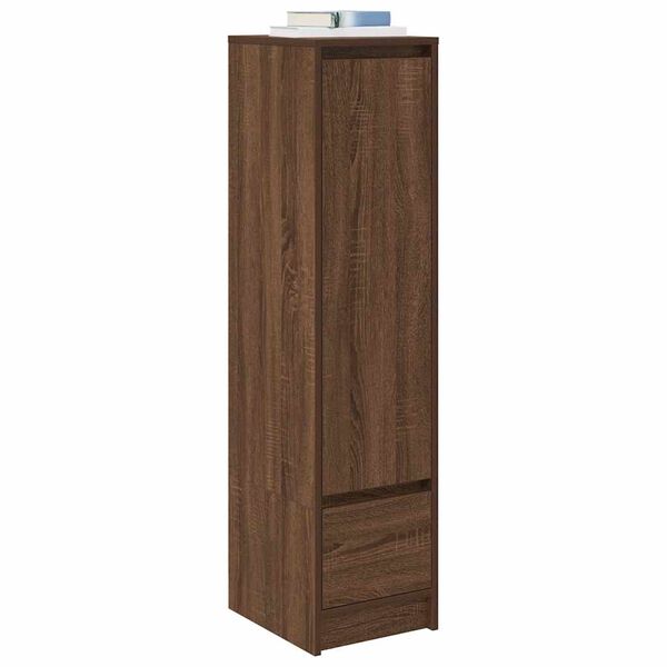vidaXL Ντουλάπι Καφέ Δρυς 29,5x34x119,5 εκ. Επεξεργασμένο Ξύλο