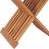 vidaXL Σκαμπό Πτυσσόμενο 40 x 32 x 45 εκ. από Μασίφ Ξύλο Teak