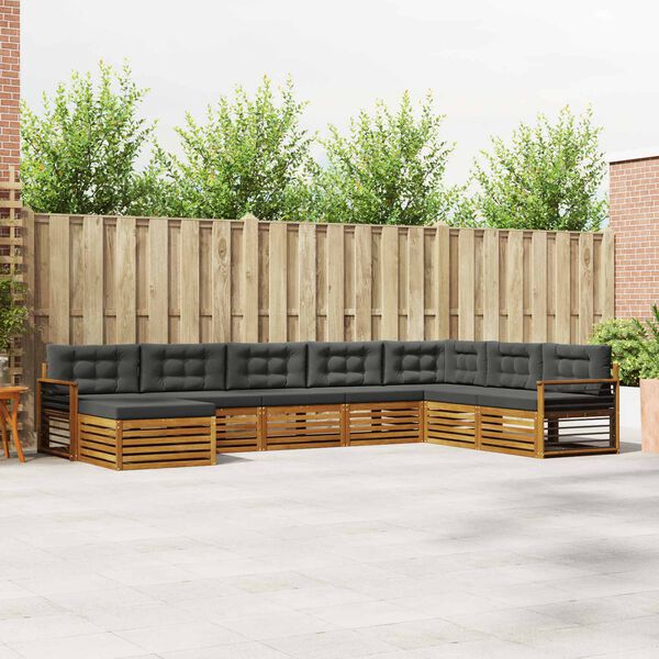 vidaXL &Sigma;&epsilon;&tau; &Kappa;&alpha;&nu;&alpha;&pi;έ 8 pcs &Phi;&upsilon;&sigma;&iota;&kappa;ό &kappa;&alpha;&iota; &Alpha;&nu;&theta;&rho;&alpha;&kappa;ί &Sigma;&tau;&epsilon;&rho;&epsilon;ό &Xi;ύ&lambda;&omicron; &Alpha;&kappa;&alpha;&kappa;ί&alpha;&sigmaf;