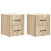 vidaXL &Tau;&omicron;ί&chi;&omicron;&upsilon; &Kappa;&rho;&epsilon;&mu;&alpha;&sigma;&tau;ό &Kappa;&omicron;&mu;&omicron;&delta;ί&nu;&omicron; 2 pcs Sonoma &Delta;&rho;&upsilon;&sigmaf; 34,5 x 33 x 40 &epsilon;&kappa;
