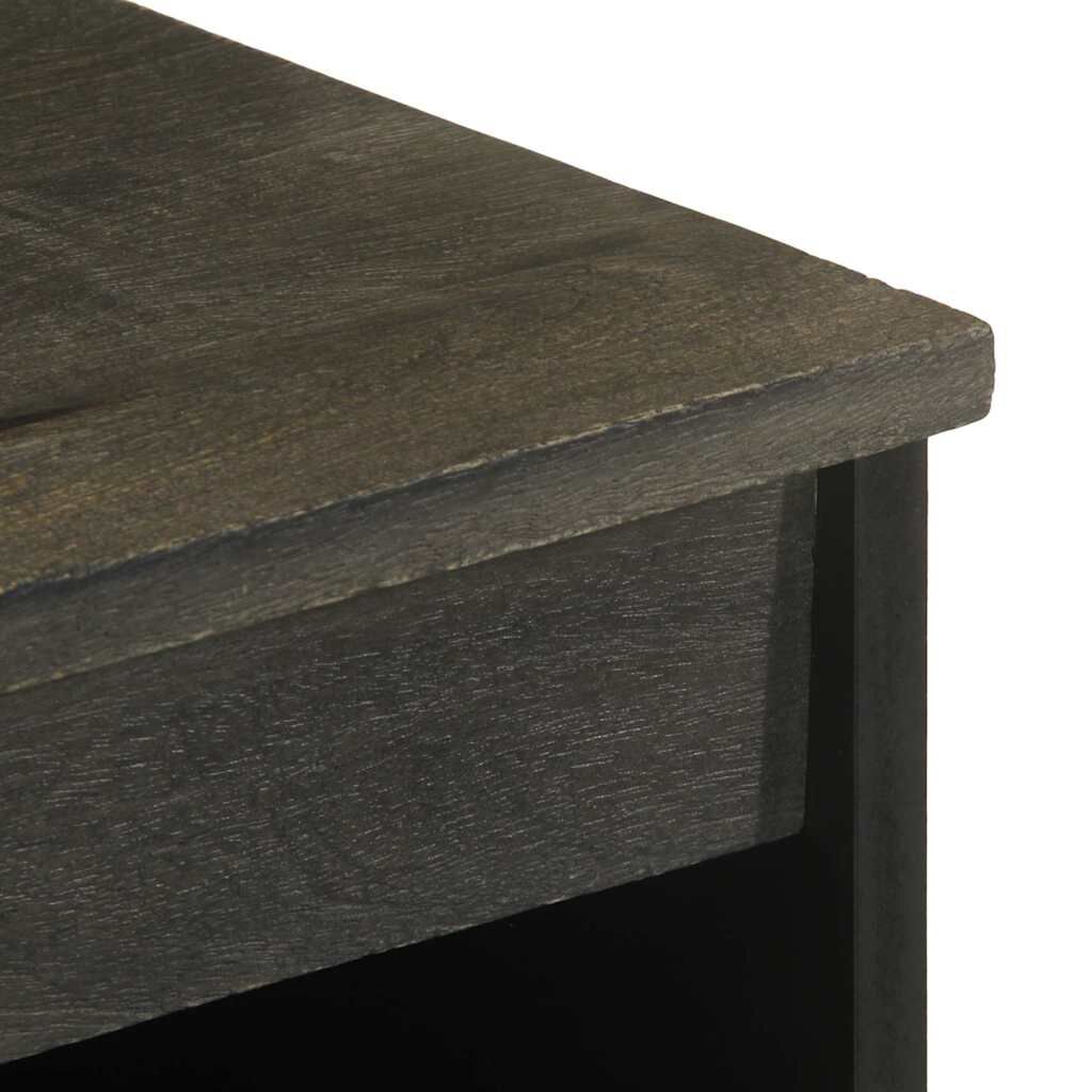 vidaXL Μπουφές Μαύρο 60x33x75 cm Μασίφ Ξύλο Μάνγκο