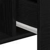vidaXL Πλαϊνό γραφείο Μαύρο 100 x 36 x 60 εκ. Επεξεργασμένο ξύλο