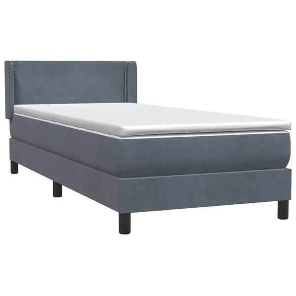 vidaXL &Kappa;&rho;&epsilon;&beta;ά&tau;&iota; Boxspring &mu;&epsilon; &Sigma;&tau;&rho;ώ&mu;&alpha; &Sigma;&kappa;&omicron;ύ&rho;&omicron; &Gamma;&kappa;&rho;&iota; 100x210 &epsilon;&kappa;. &Beta;&epsilon;&lambda;&omicron;ύ&delta;&iota;&nu;&omicron;