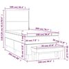 vidaXL &Kappa;&rho;&epsilon;&beta;ά&tau;&iota; Boxspring &mu;&epsilon; &Sigma;&tau;&rho;ώ&mu;&alpha; &Sigma;&kappa;&omicron;ύ&rho;&omicron; &Mu;&pi;&lambda;&epsilon; 100x200 &epsilon;&kappa;. &Beta;&epsilon;&lambda;&omicron;ύ&delta;&iota;&nu;&omicron;
