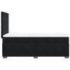 vidaXL Κρεβάτι Boxspring με Στρώμα Μαύρο 100x200 εκ. Βελούδινο