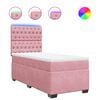vidaXL &Kappa;&rho;&epsilon;&beta;ά&tau;&iota; Boxspring &mu;&epsilon; &Sigma;&tau;&rho;ώ&mu;&alpha; &Rho;&omicron;&zeta; 90x190 &epsilon;&kappa;. &Beta;&epsilon;&lambda;&omicron;ύ&delta;&iota;&nu;&omicron;