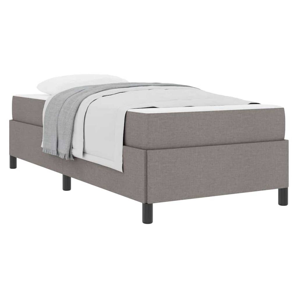 vidaXL Κρεβάτι με ελατήρια Ταμπά και Μαύρο 100 x 200 cm