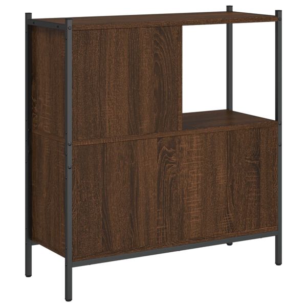 vidaXL Βιβλιοθήκη Καφέ Δρυς 72 x 28 x 77,5εκ. από Επεξεργασμένο Ξύλο
