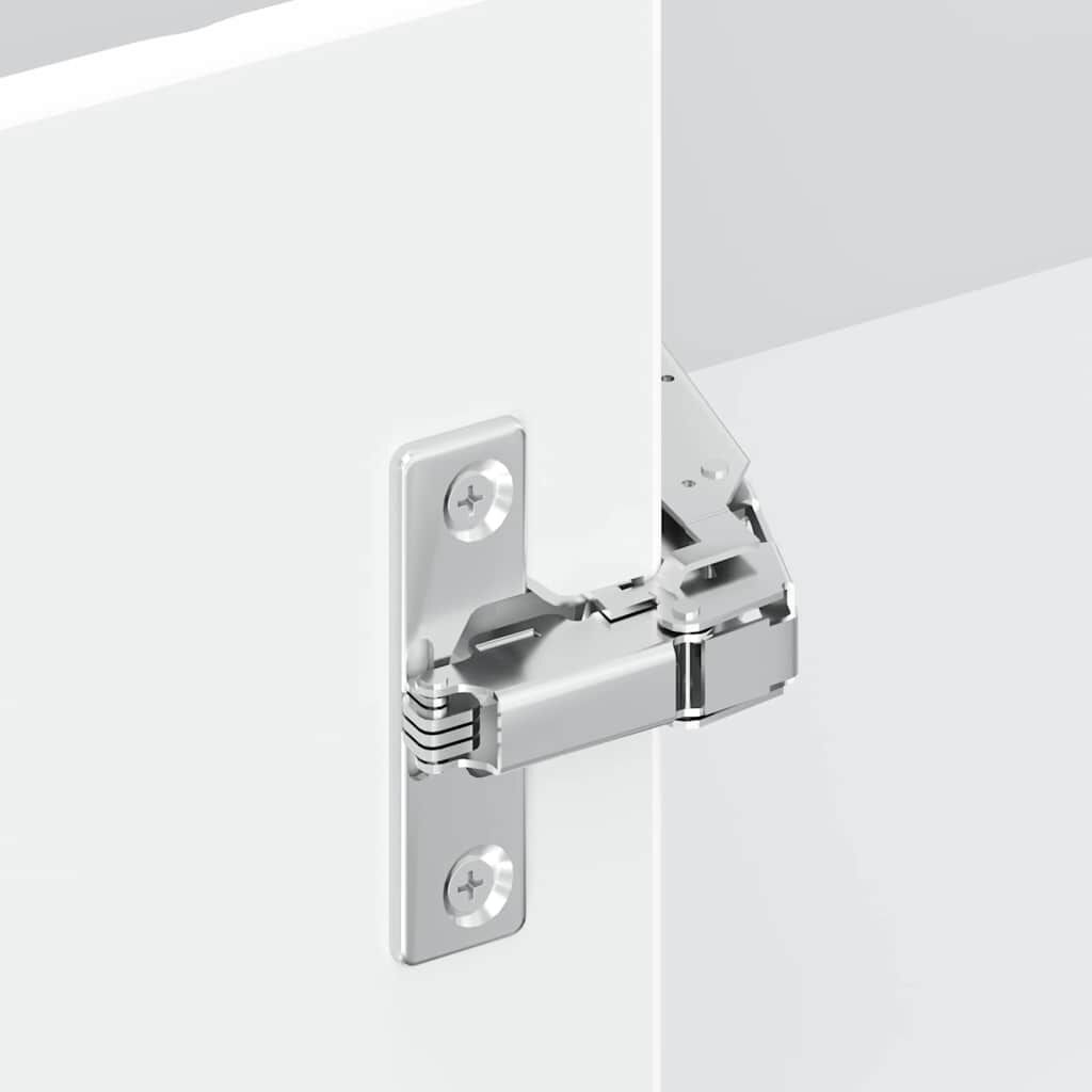 vidaXL Γωνιακό ντουλάπι τοίχου κουζίνας "Kalmar" High Gloss White