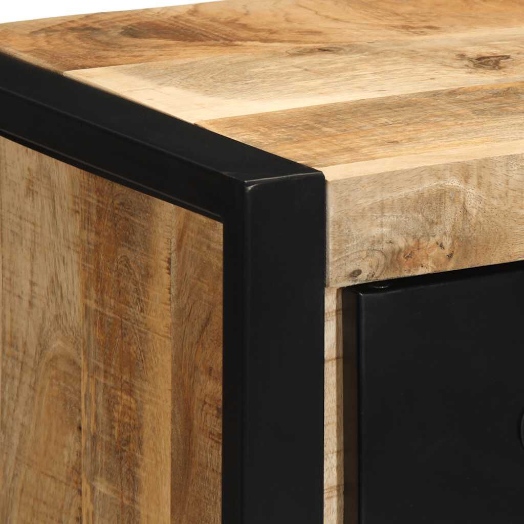 vidaXL Κομοδίνο 40x35x40 cm Στερεό ακατέργαστο ξύλο Mango