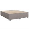 vidaXL &Kappa;&rho;&epsilon;&beta;ά&tau;&iota; Boxspring &mu;&epsilon; &Sigma;&tau;&rho;ώ&mu;&alpha; Taupe 200x200 &epsilon;&kappa;. &Upsilon;&phi;&alpha;&sigma;&mu;ά&tau;&iota;&nu;&omicron;