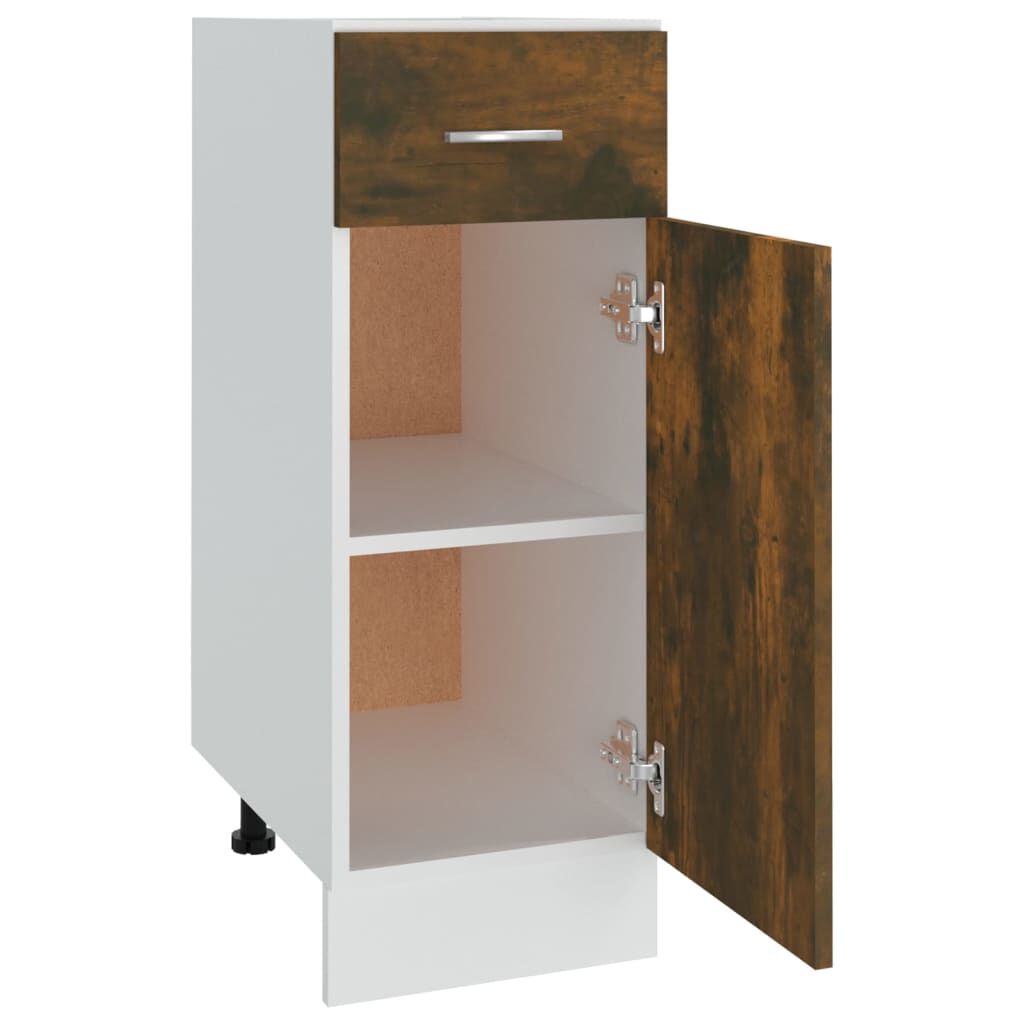 vidaXL Έπιπλο Με Συρτάρι Lyon Lyon Καπνιστή Δρυς 30x46x81,5εκ.