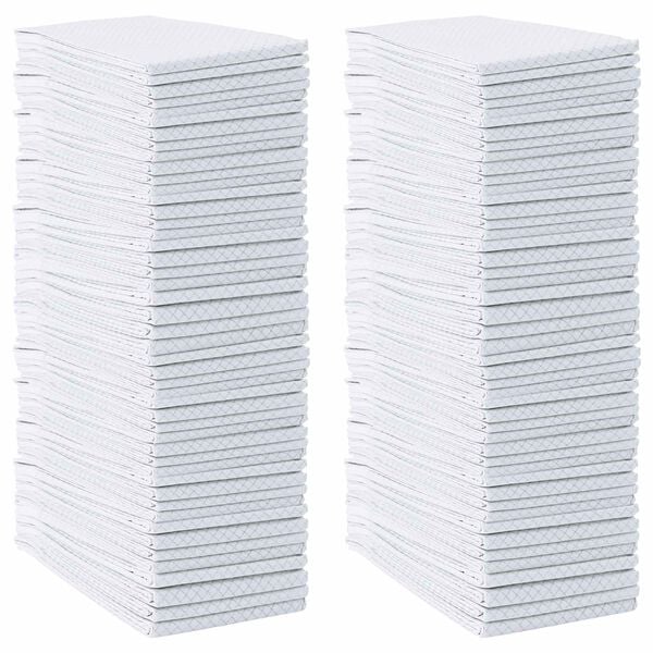 vidaXL Πατάκι Εκπαίδευσης Κατοικιδίου Μονόχρωμο 100 pcs 120 x 80 cm