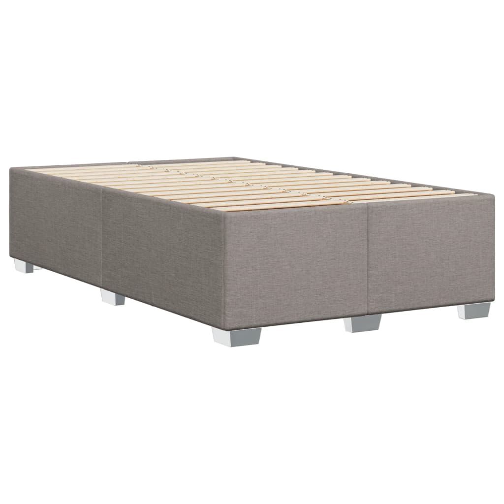 vidaXL Σκελετός Κρεβατιού Χωρίς Στρώμα Taupe 120x200 εκ. Υφασμάτινο