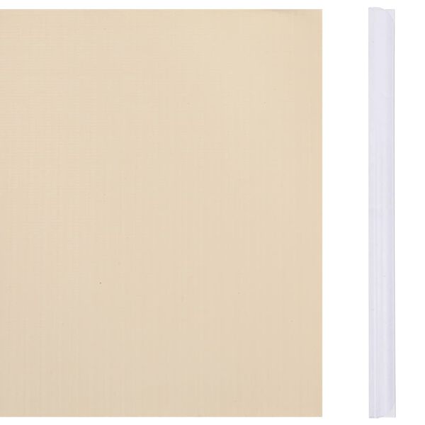 vidaXL Περιφράξεις Προστατευτικές 4 τεμ. Κρεμ 35 x 0,19 μ. από PVC
