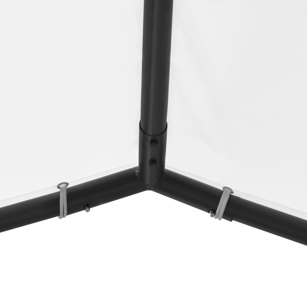 vidaXL Κιόσκι Κήπου Λευκό 400 x 400 x 260 εκ. 180 γρ./μ²