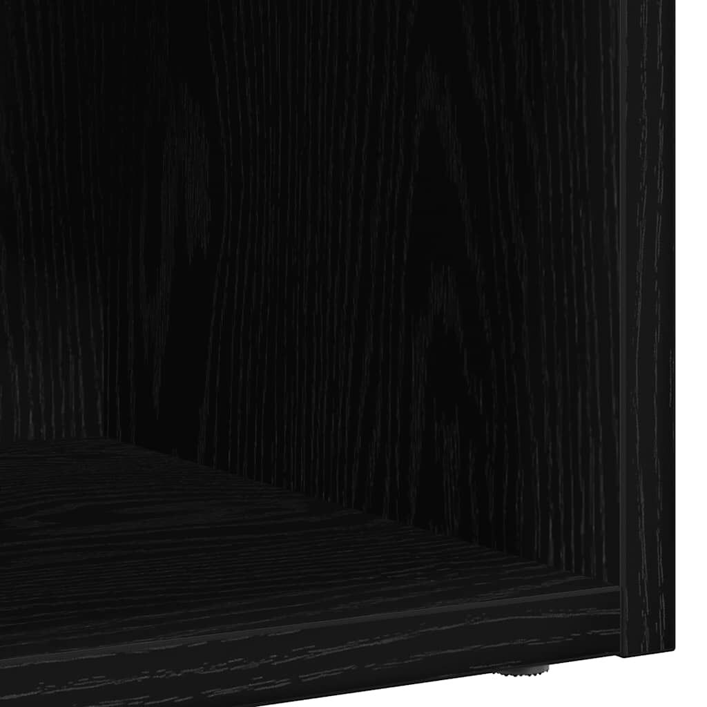 Κουτί αποθήκευσης vidaXL LP Μαύρη βελανιδιά 71x34x36 cm