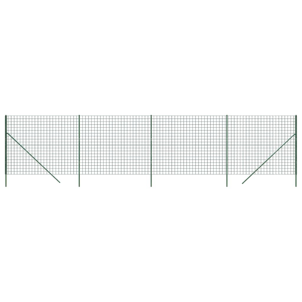 vidaXL Συρματόπλεγμα Περίφραξης Πράσινο 1,4x10 μ. Γαλβανισμένο Ατσάλι