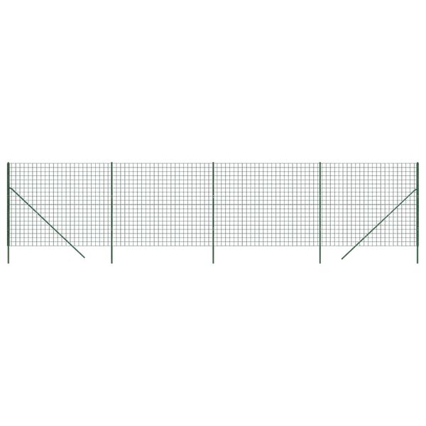 vidaXL Συρματόπλεγμα Περίφραξης Πράσινο 1,4x10 μ. Γαλβανισμένο Ατσάλι