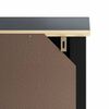 vidaXL Ντουλάπι Μπάνιου BERG Μαύρο 40 x 34 x 110 εκ. Μασίφ Ξύλο Πεύκου