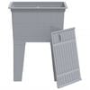 vidaXL Νιπτήρας Πλύσης Ρούχων Γκρι 59x41x75 εκ. από Ρητίνη