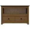vidaXL Έπιπλο Τηλεόρασης Μελί Καφέ 79x35x52 εκ. από Μασίφ Ξύλο Πεύκου