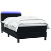 vidaXL &Kappa;&rho;&epsilon;&beta;ά&tau;&iota; Boxspring &mu;&epsilon; &Sigma;&tau;&rho;ώ&mu;&alpha; & LED &Mu;&alpha;ύ&rho;&omicron; 90x220 &epsilon;&kappa;. &Beta;&epsilon;&lambda;&omicron;ύ&delta;&iota;&nu;&omicron;