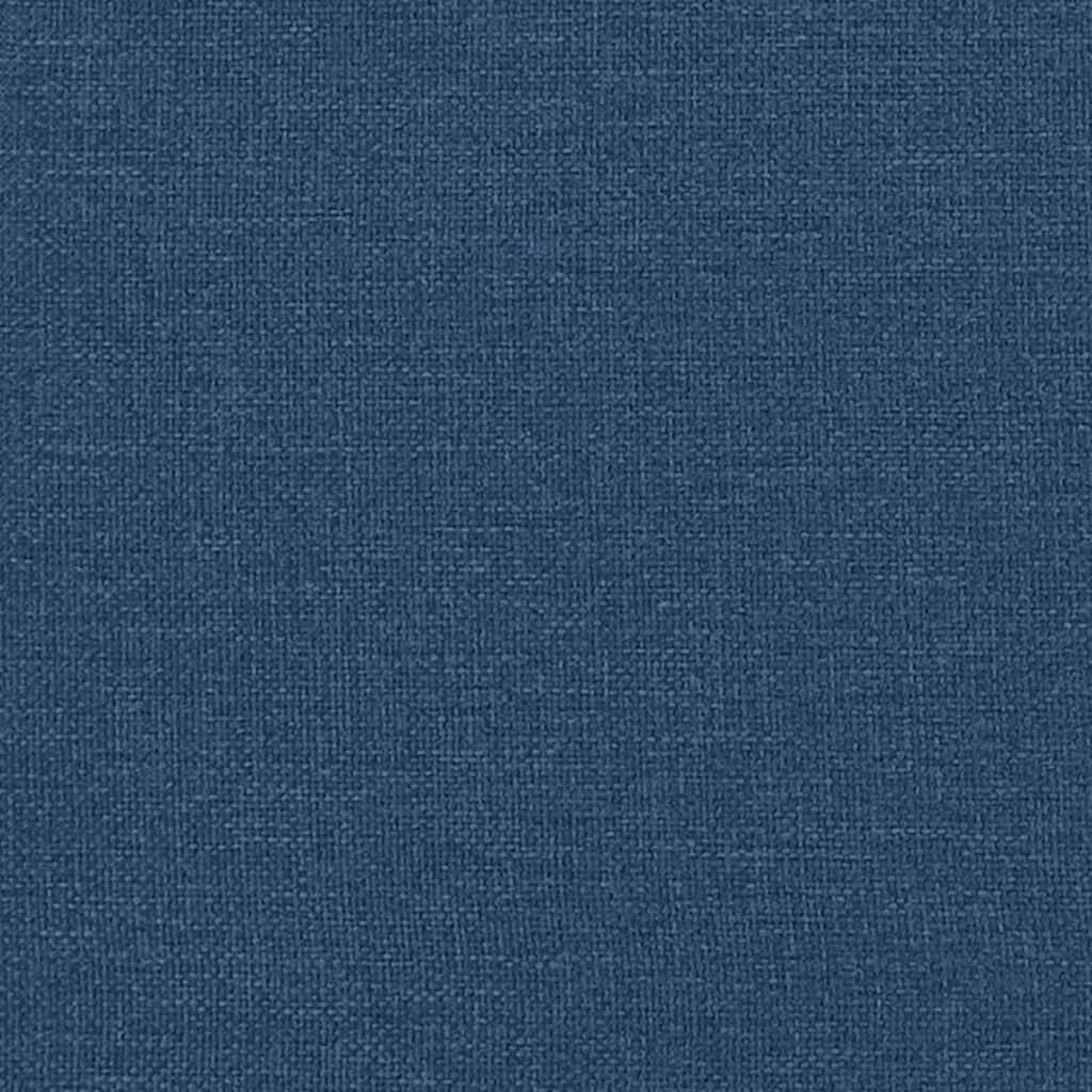 vidaXL Οθωμανικό κρεβάτι με στρώμα μπλε 120x190 cm ύφασμα