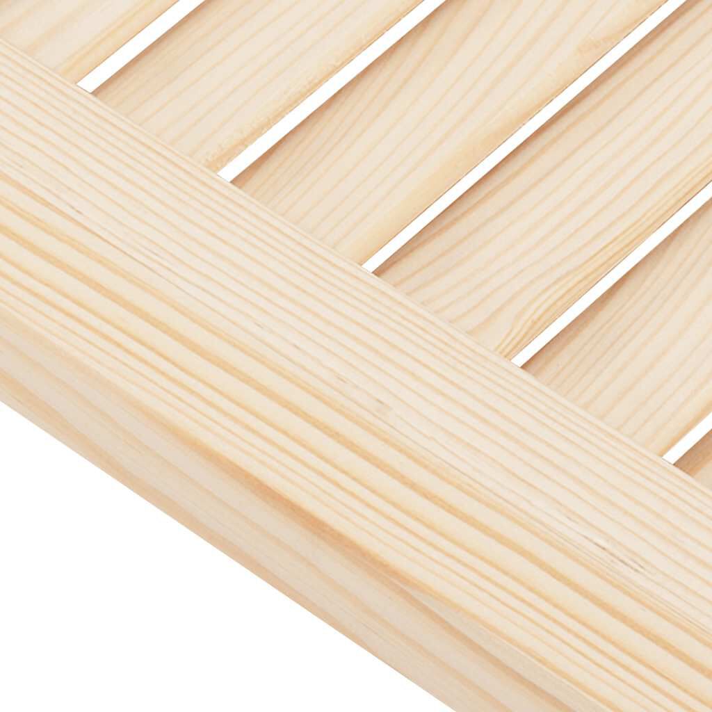 vidaXL Ανοιγόμενες πόρτες περσίδες 2 ζευγών 80x80 cm μασίφ ξύλο πεύκο