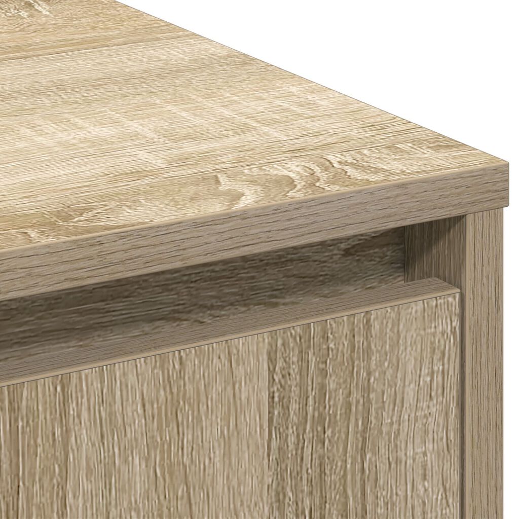 vidaXL Μπουφέ με LED Sonoma Oak 90x32x75 εκ Επεξεργασμένο ξύλο