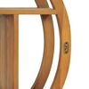 vidaXL Ραφιέρα Τοίχου Σχέδιο Γιν Γιανγκ 60x15x60 εκ. Μασίφ Ξύλο Teak
