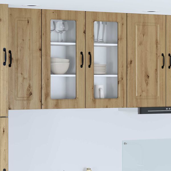 vidaXL &Nu;&tau;&omicron;&upsilon;&lambda;ά&pi;&alpha; &Kappa;&omicron;&upsilon;&zeta;ί&nu;&alpha;&sigmaf; Kalmar 2 pcs Artisan Oak 40 x 31 x 80 &epsilon;&kappa;.