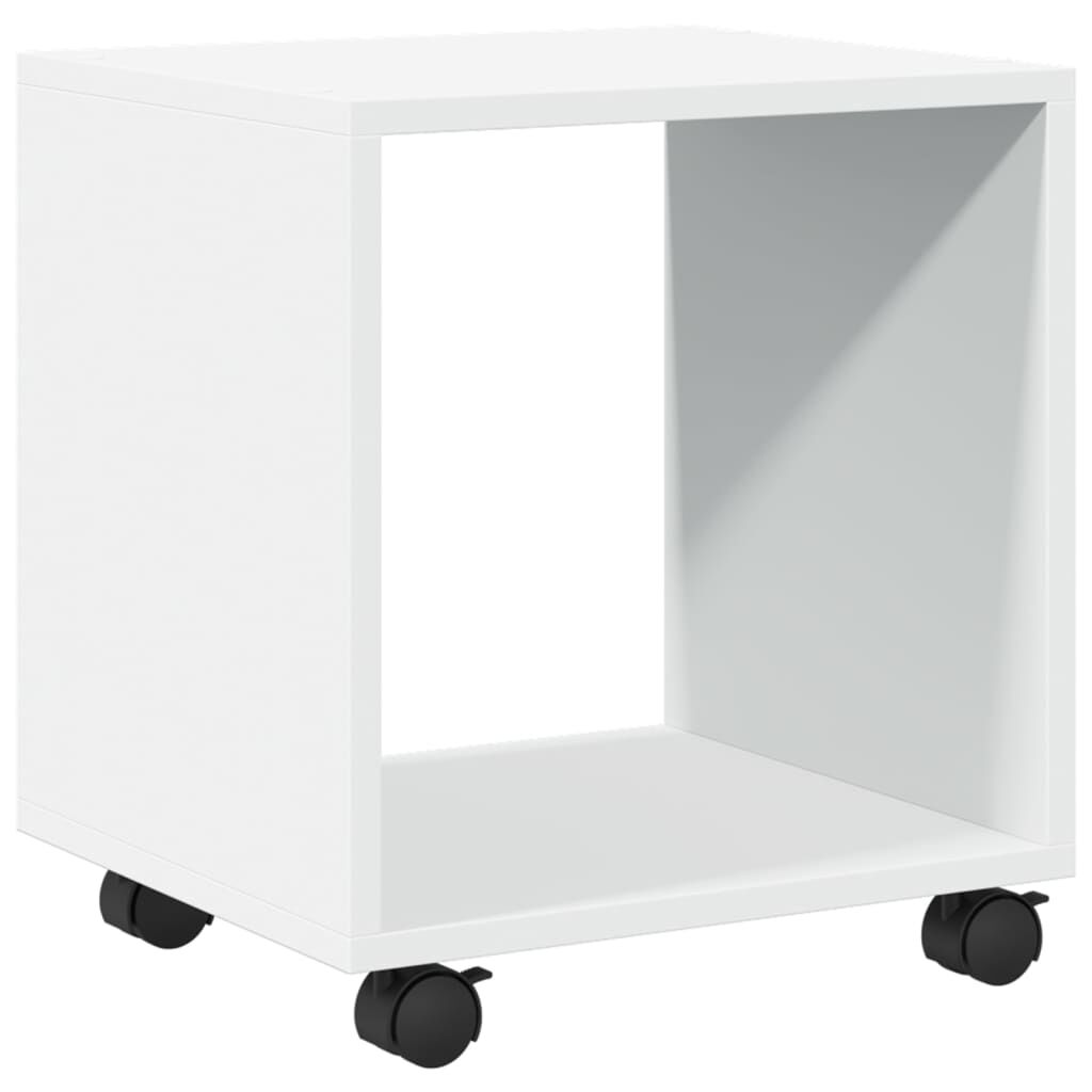 vidaXL Ντουλάπι Τροχήλατο Λευκό 37x33x42,5 εκ. από Επεξ. Ξύλο