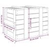 vidaXL Κουτί Αποθήκευσης Λευκό 58x40,5x42 εκ. από Μασίφ Ξύλο Πεύκου