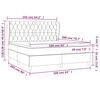 vidaXL &Kappa;&rho;&epsilon;&beta;ά&tau;&iota; Boxspring &mu;&epsilon; &Sigma;&tau;&rho;ώ&mu;&alpha; &Kappa;&rho;&epsilon;&mu; 160x200 &epsilon;&kappa;. &Upsilon;&phi;&alpha;&sigma;&mu;ά&tau;&iota;&nu;&omicron;