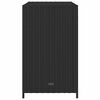 vidaXL Ντουλάπι Αποθήκευσης Κήπου Μαύρο 83x45x76 εκ. Συνθετικό Ρατάν