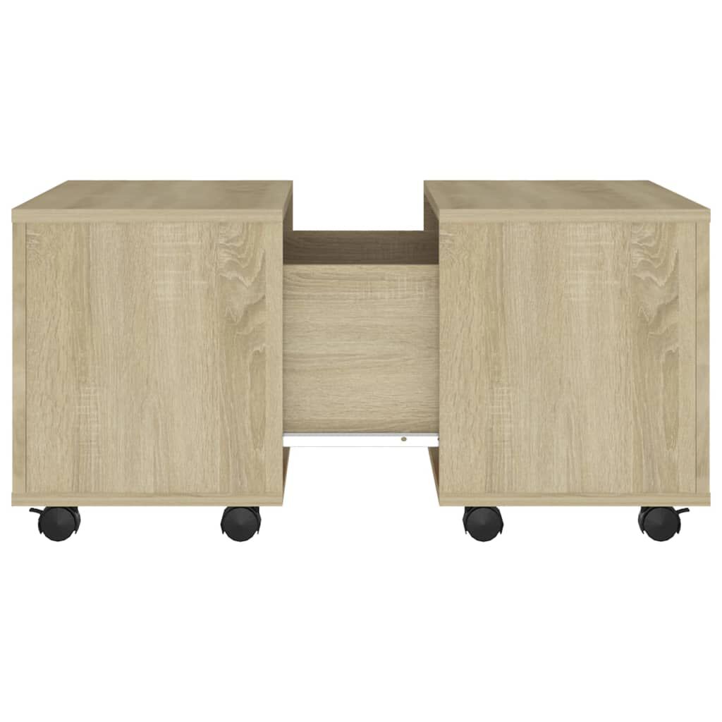 vidaXL Τραπεζάκι Σαλονιού Sonoma Δρυς 60 x 60 x 38 εκ. από Επεξ. Ξύλο