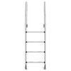 vidaXL Σκάλα Πισίνας 54 x 38 x 184,5 εκ. από Ανοξείδωτο Ατσάλι 304