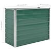 vidaXL Ζαρντινιέρα Υπερυψωμένη Πράσινη 100x40x77 εκ. Γαλβαν. Χάλυβας