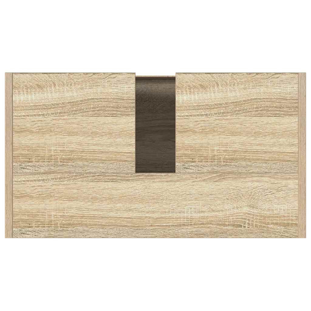 vidaXL Ντουλάπι Νιπτήρα Sonoma Δρυς 60 x 33 x 61 εκ. από Επεξ. Ξύλο