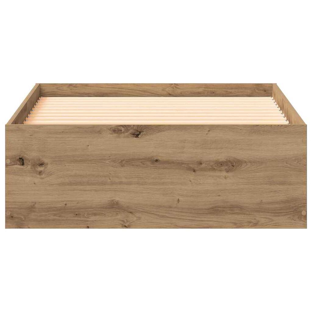 vidaXL Κρεβάτι με Συρτάρια artisan δρυς 90 x 200 cm Επεξεργασμένο ξύλο