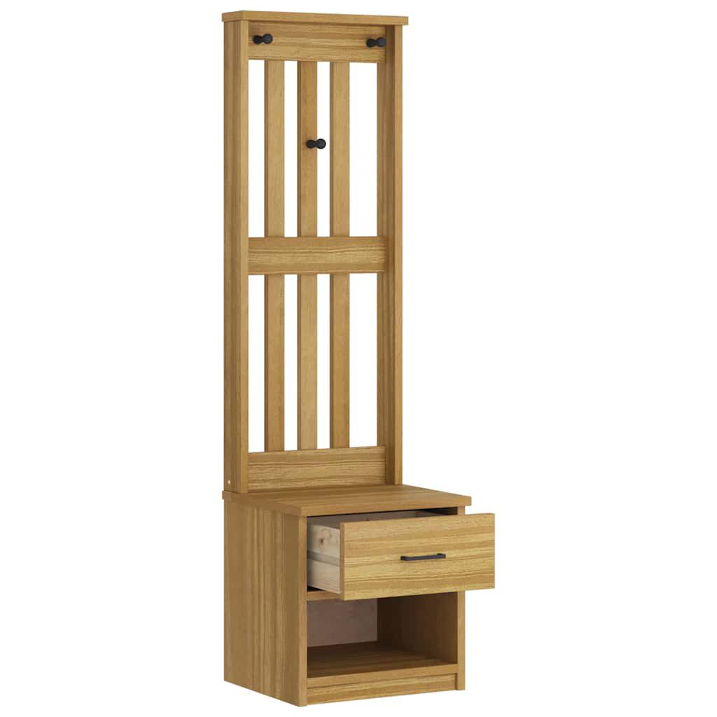 vidaXL Δέντρο χωλ "SANDNES" 45x40x159,5 εκ.Πεύκο μασίφ ξύλο