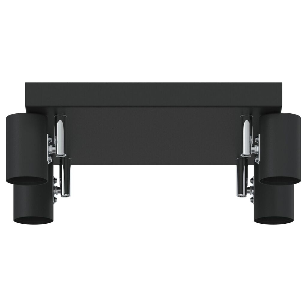 vidaXL Φωτιστικό οροφής 4 Way Adjustable Μαύρο E27