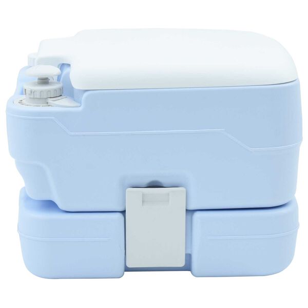 vidaXL Φορητή Τουαλέτα Κατασκήνωσης - 10L Δεξαμενή Φρέσκου Νερού & 10L Δεξαμενή Απορριμμάτων - Μπλε